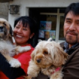 Guatemala: Saying goodbye to our Xela homestay hosts Guisela and Boris, Dumpy and Pany