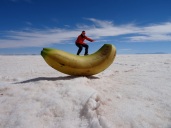 Banana surfing, Salar de Uyuni