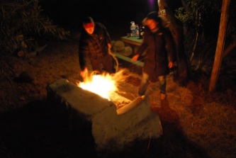 Campfire, Termas de Socos, Chile.