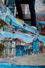 Painted stairs, Valparaiso