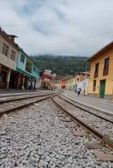 Colourful railway town of Alausí, Ecuador