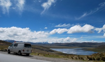 Driving to Huaraz, Peru