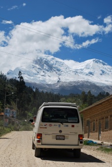 Driving to Llanganuco, Peru