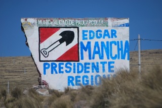 Election mural, Peru