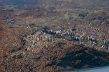 View of La Paz from plane