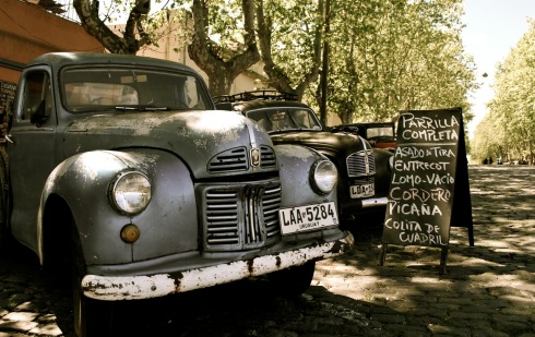 Vintage car, Colonia, Uruguay