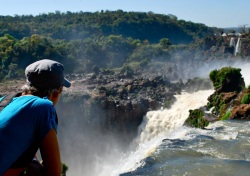 Paula at Iguazu Falls (Argentina)