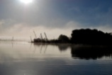 Misty mornings are a regular thing on the Rio Chepu, Chiloé