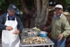 Preparing curanto, Quetalmahue, Chiloé