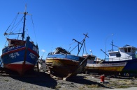 Fishing boats, Porvenir, Chile