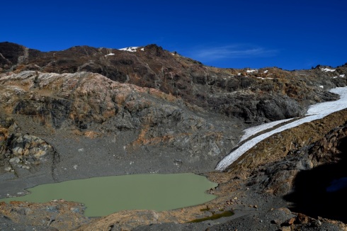 Glacier and lake at Hielo Azul