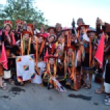 Bolivia: The Up Close Bolivia crew celebrate finishing the dance festival
